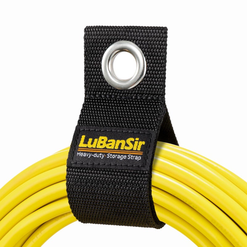 LuBanSir 9 Pack Extension Cord Holder Organizer, 13-inch Heavy Duty Storage Straps for Garden Hose Storage and Garage Wall Organization - Image 1